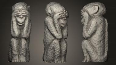 3D model Monkey Statue (STL)